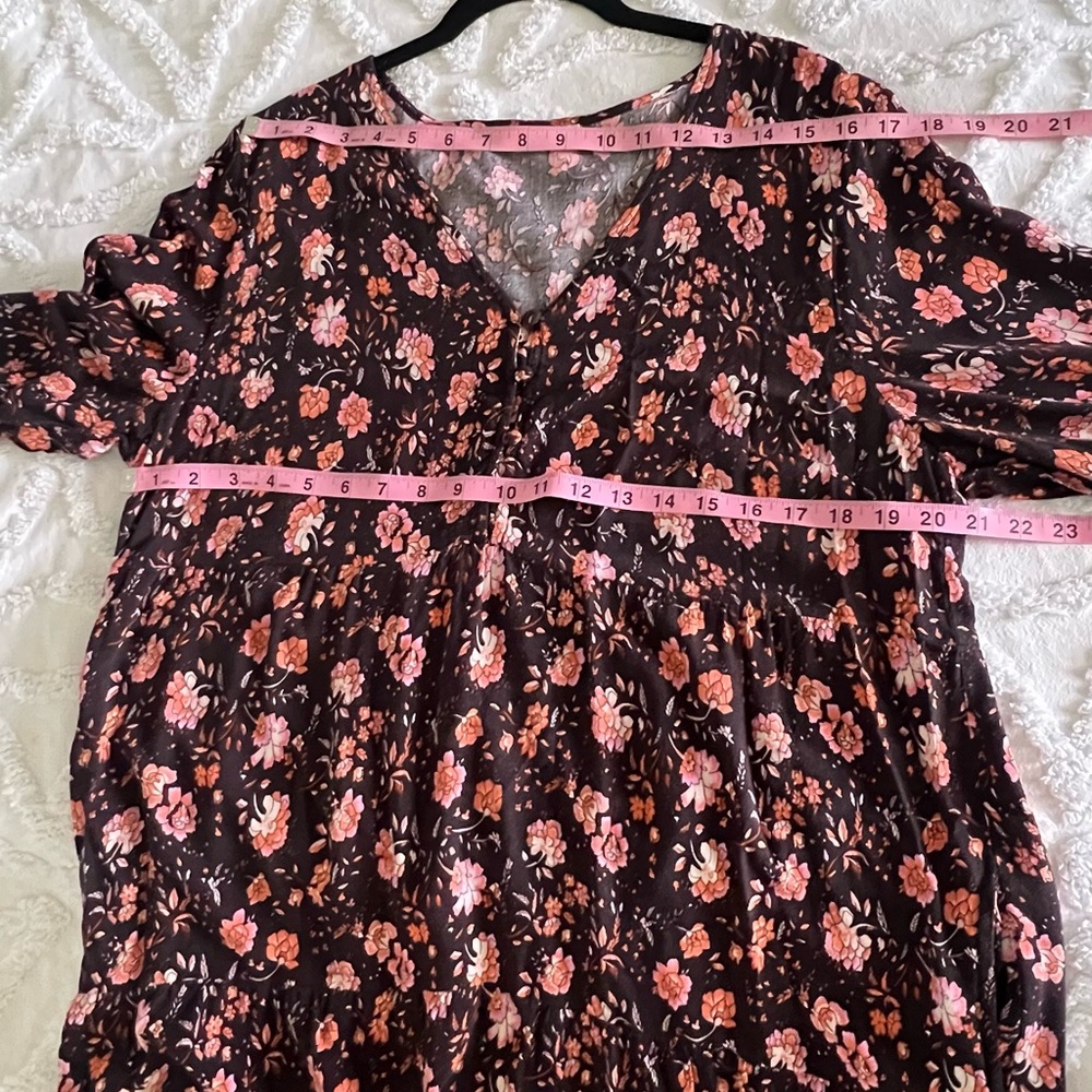 NATURAL LIFE Dark Floral Maxi Dress - Picture 11 of 15